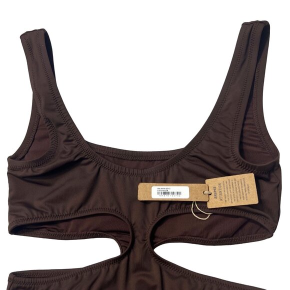 SKIMS Swim Tank Monokini Cocoa XXS - Picture 6 of 11